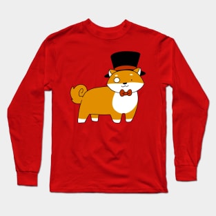 Dapper Shiba Long Sleeve T-Shirt